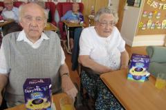 Celebrating Easter with chocolate eggs