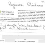 Pinewood residential nursing care home Devon testimonial