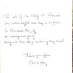 Pinewood residential nursing care home Devon testimonial