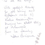 Pinewood residential nursing care home Devon testimonial