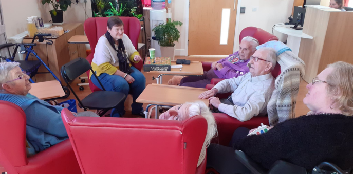 residents at Pinewood care home Devon residents at Pinewood care home Devon