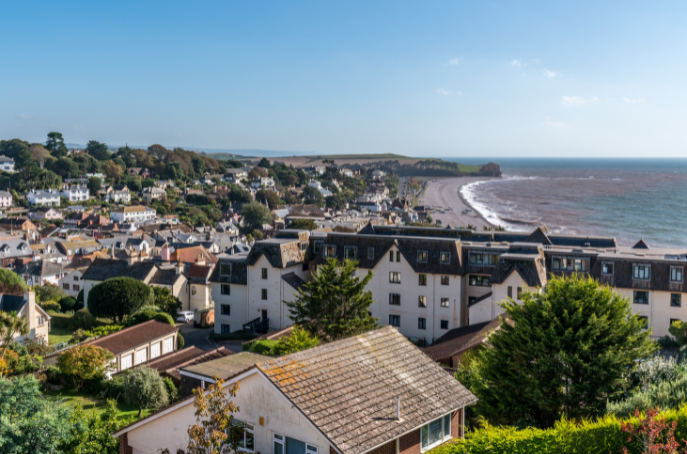 views from care home Budleigh Salterton Devon views from care home Budleigh Salterton Devon